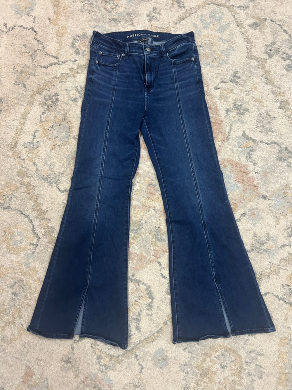 American Eagle Outfitters Indigo High-Rise Flare Jeans